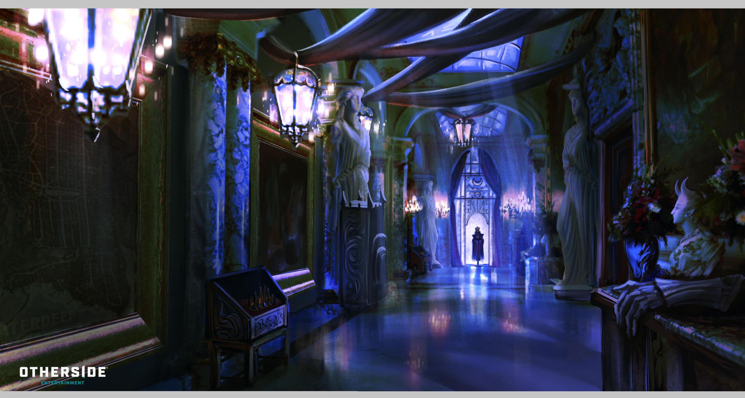 Masked Lord Hallway - Key Art